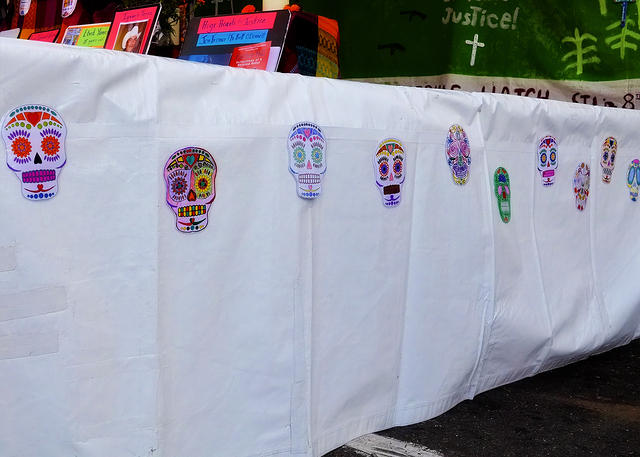Colored Paper Skulls