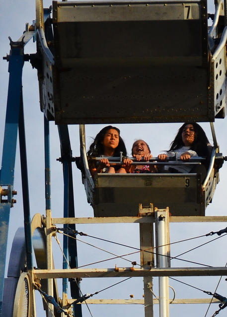 Not Laughing Trio on Ferris Wheel