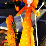Orange Lady Skeleton